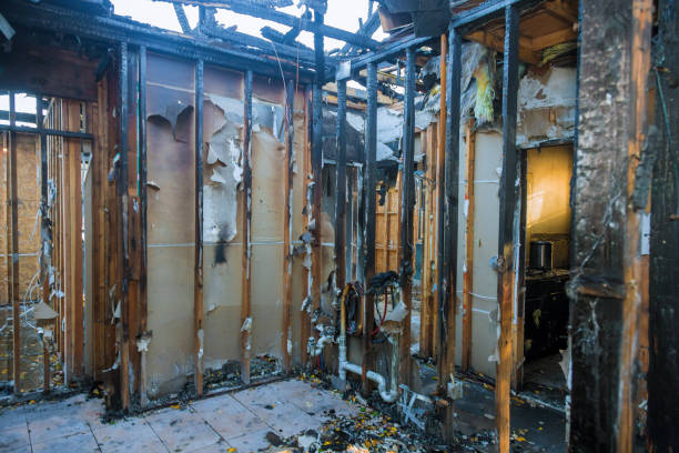Professional Fire Damage Removal technician working in Columbus, OH